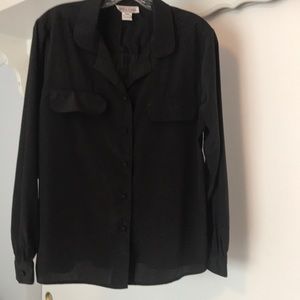 Vintage Alyssa Carr long sleeve button down blouse